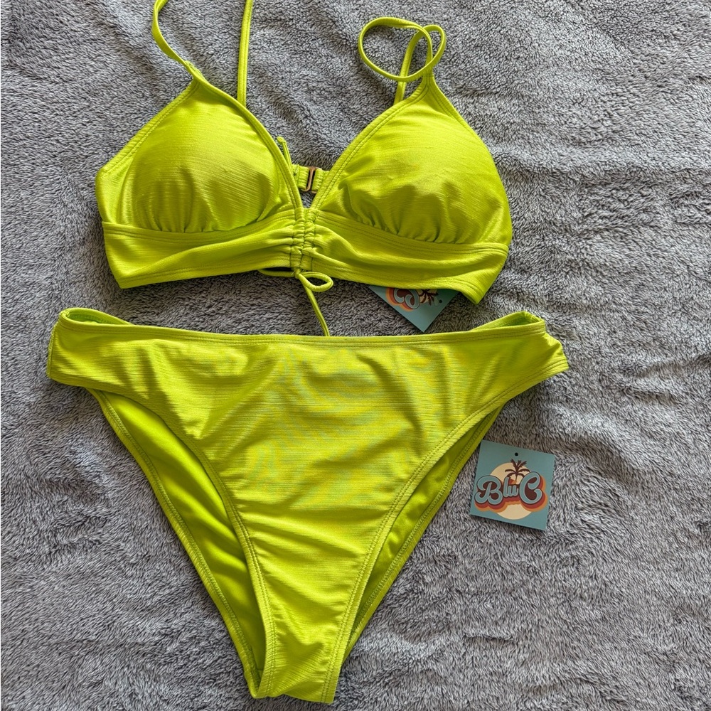 Bright Yellow Bikini Set